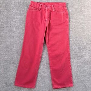 Ralph Lauren Coral Pink Cropped Saturday Jeans